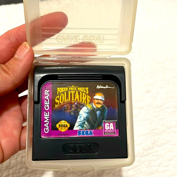 SEGA GAME GEAR POKER FACE PAUL’S SOLITAIRE GAME CARTRIDGE - Picture 1 of 2